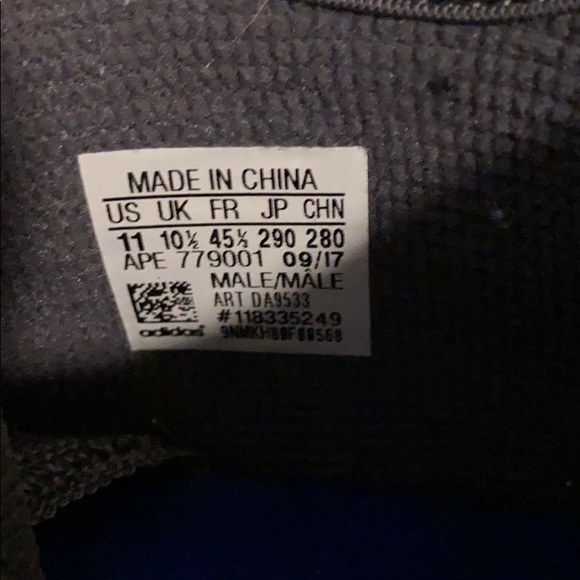 Adidas Size 11 Gray EQT’s, worn once - Picture 3 of 4